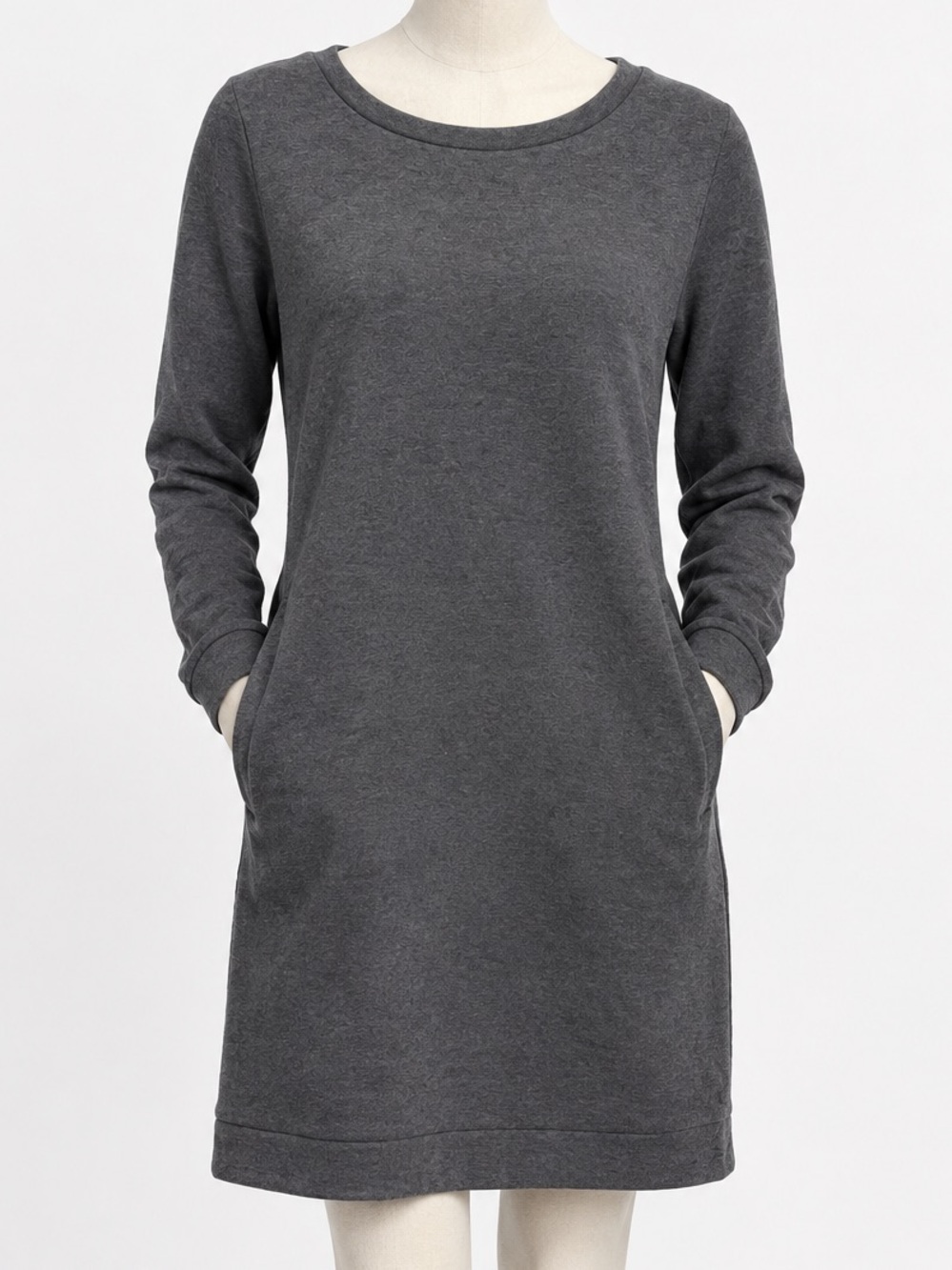 Women's Charcoal Sweatshirt Dress Unbranded w/ Pockets [Size XLarge]
